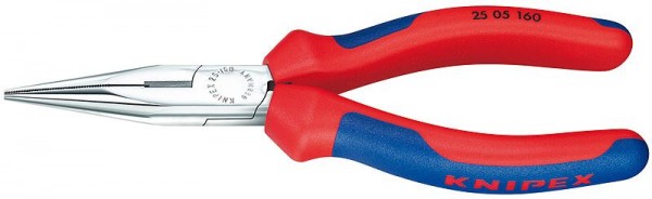 Knipex Pinza per meccanica - con becchi mezzotondi con tronchese (pinza per radiotecnici) 160 mm - 25 05 160 SB
