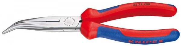 Knipex Pinza per meccanica - con becchi mezzotondi con tronchese (pinza a becchi di cicogna) 200 mm - 26 22 200 SB