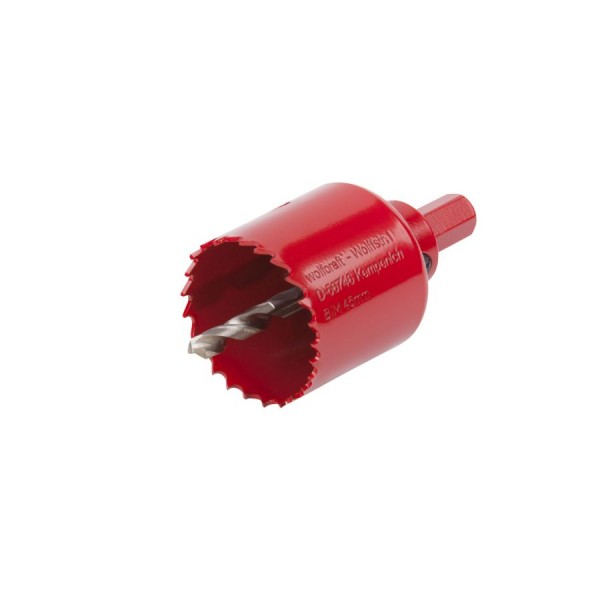 Wolfcraft Scie cloche BiM universelle avec foret centreur, Ø 45 mm