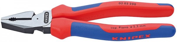 Knipex Pinza universale tipo "forte" rivestiti in materiale bicomponente 200 mm - 02 02 200 SB