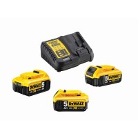 DeWALT Akku-Kit (3 x 18 V / 5 Ah plus DCB 115) - DCB115P3-QW