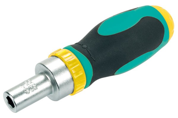 Wolfcraft Mini-avvitatore manuale con cricchetto con 5 inserti Solid: a ta