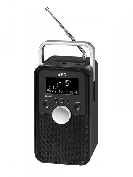 AEG DR 4149 Transistorradio met DAB+ 3,7 V, Zwart - 400654 AEG DR 4149 Transistorradio met DAB+ 3,7 V, Zwart - 400654
