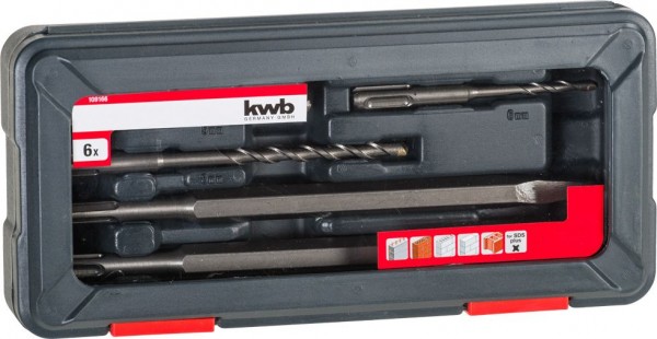 KWB Hamerboren- en beitelset, 6-delig - 109166