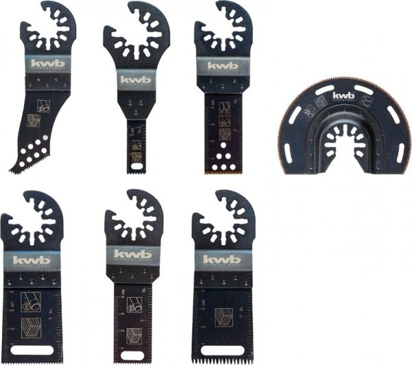 KWB Universele set, 7-delig, in aluminium koffer - 708000