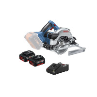 Bosch Professional Accucirkelzaag GKS 18V-57 G Professional, 2 x accu GBA 18V 4.0Ah, L-BOXX - 06016A2106