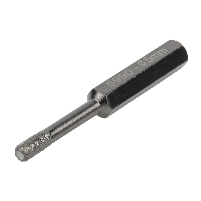 Wolfcraft Diamant-Bohrer, 6-kant Schaft, Schnitttiefe 40 mm, Ø 5 mm - 5990000 | Diamant ...