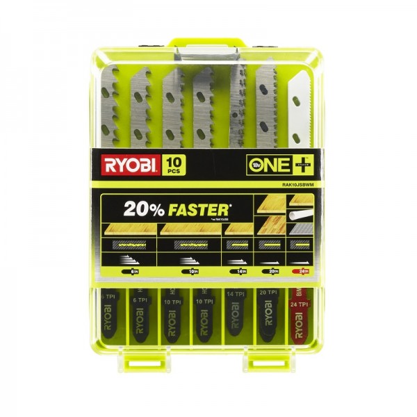 Ryobi Kit 10 lame universali per seghetto alternativo RAK10JSBWM - 5132002811