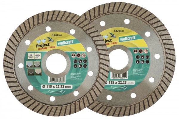 Wolfcraft Dischi da taglio diamantati "Pro Ceramic Turbo" - 8328000