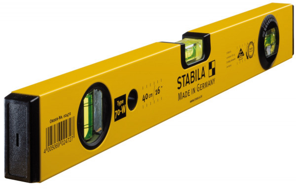 Stabila Livella modello 70 W, 40 cm, con fiala d'angolo rotante - 02472