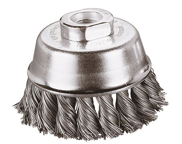 Wolfcraft 1 spazzola a tazza in acciaio, ø 75 mm - 2700000