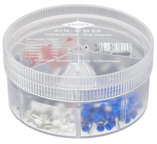 Knipex Boîtier d'assortiment avec embouts de câble isolés - 97 99 906