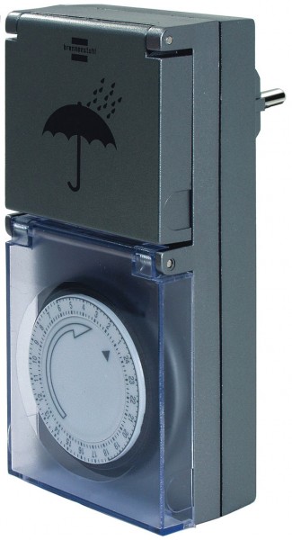 Brennenstuhl Mechanische Zeitschaltuhr MZ44 - 1506460 spritzwassegeschützt IP 44