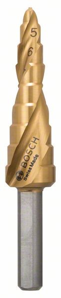 Bosch Professional Stupnjevito svrdlo HSS-TiN 4 - 12 mm, 6,0 mm, 66,5 mm - 2608597525