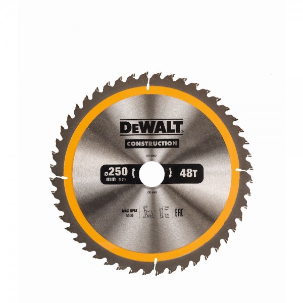 DeWALT Lama per seghe circolare, 250/30 mm, 48 denti - DT1957-QZ