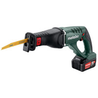 Metabo Scie sabre sans fil ASE 18 LTX, Coffret, 18V 2x4Ah Li-Ion + ASC 55 - 602269610