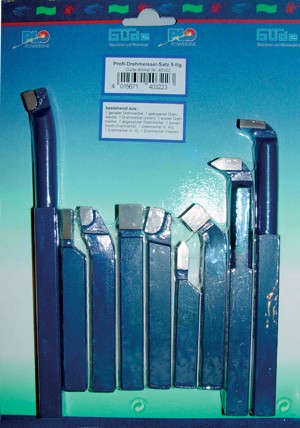 Güde Kit d'outils de tournage 9 pcs Profi