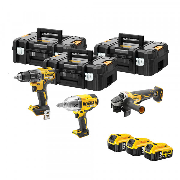 DeWALT Maschinen Set DCD791P2-QW/DCG406NT-XJ/DCF899HNT - DCKM009
