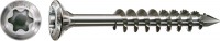 Spax Fassadenschraube, 4,5 x 45 mm, 200 Stück, Teilgewinde, Linsensenkkopf, T-STAR plus T20, CUT-Spitze, Edelstahl rostfrei A2 - 25170004504521