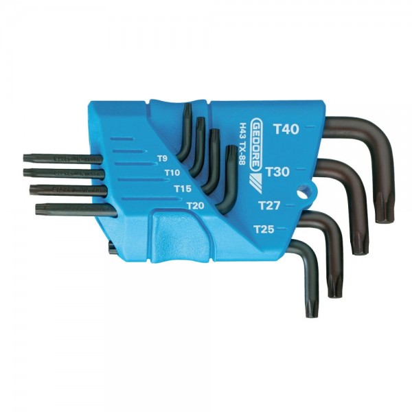 Gedore Stiftsleutelset 8-dlg TORX T9-T40 - H 43 TX-88