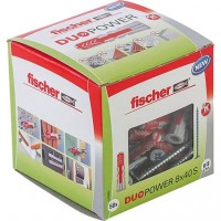Fischer Cheville bi-matière DUOPOWER 8 x 40 S avec vis, boîte à fenêtre - 535460