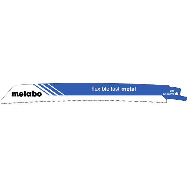 Metabo 5 Säbelsägeblätter "flexible fast metal" 225 x 1,1 mm, BiM, 1,4mm/18TPI - 626567000