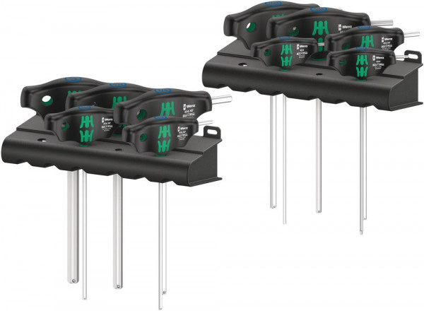 Wera HF Set Imperial 1 Schraubendrehersatz Quergriff-Schraubendreher Hex-Plus mit Haltefunktion, zöllig, 10-teilig - 05023451001