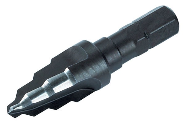 Wolfcraft Punta speciale in HSS, 3 taglienti, codolo esagonale Ø 6 - Ø 10