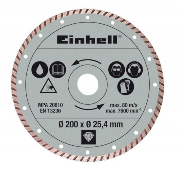 Einhell Dijamantna rezna ploča promjera 200x25,4mm - 4301175