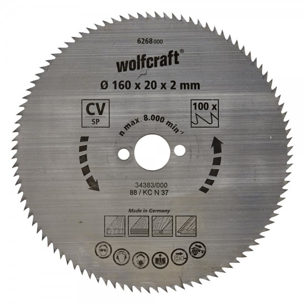 Wolfcraft lama per sega circolare CV, 100 denti