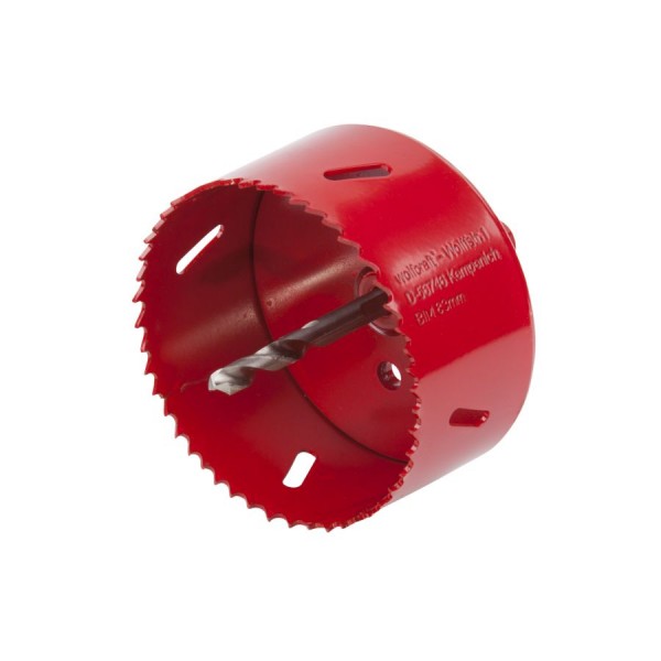 Wolfcraft sega a tazza BiM completa con adattatore mandrino e punta centra