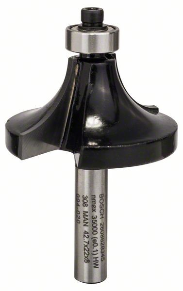 Bosch Abrundfräser 8 mm, R1 15 mm, L 22 mm, G 66 mm
