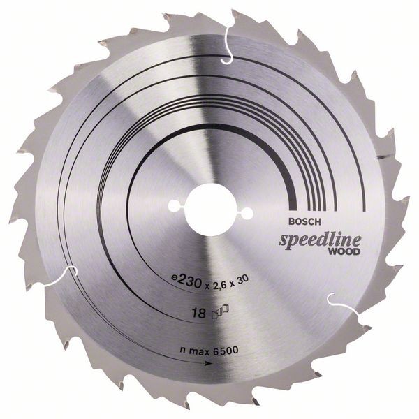 Bosch Professional Kreissägeblatt Speedline Wood 230 x 30 x 2,6 mm - 2608640804