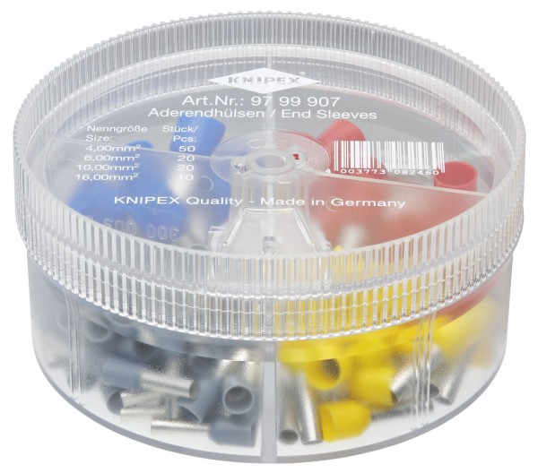 Knipex Boîtier d'assortiment avec embouts de câble isolés - 97 99 907