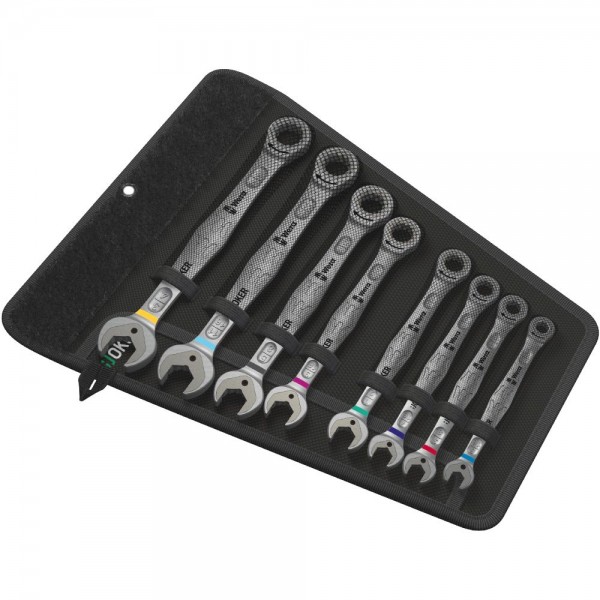 Wera Joker Steek- en ringratelsleutel-set, inch, 8 -delig - 05020012001