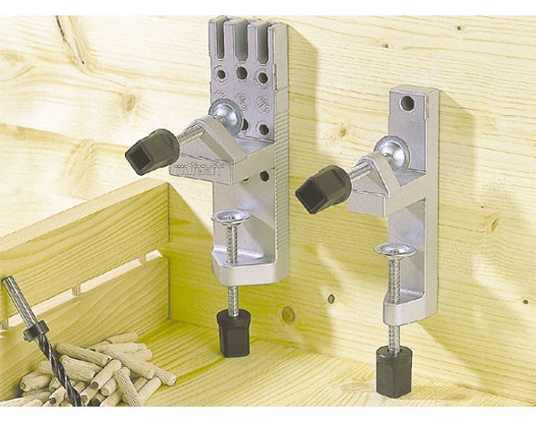 Wolfcraft Gabarit de perçage et d'assemblage en main libres avec tourillons ø 6,8,10 mm, 1 foret à bois et 1 b