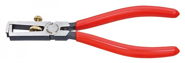 Knipex Pinza spelacavi bonderizzata nera pulita rivestiti in resina sintetica 160 mm - 11 01 160 SB