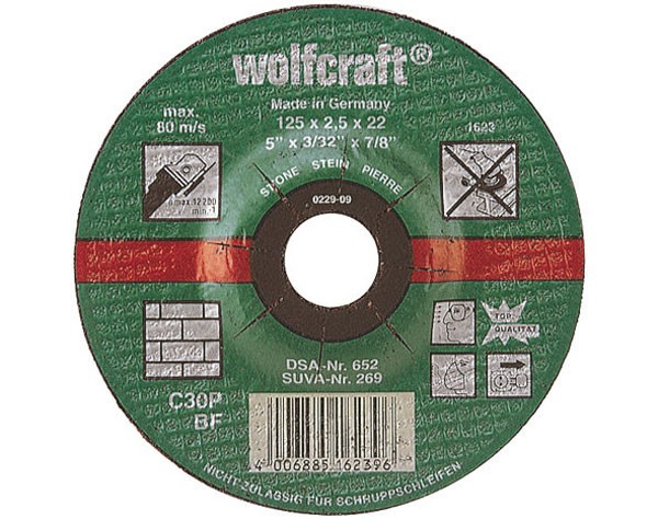 Wolfcraft 5 discos de tronzar, 115 mm - 1621300