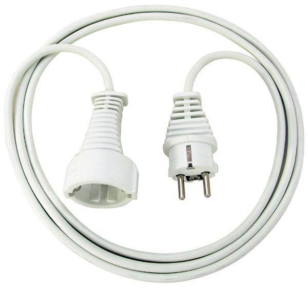 Brennenstuhl Cable de plástico, 3m H05VV-F 3G1,5, blanco - 1168430