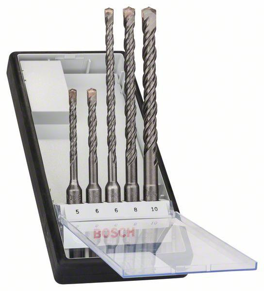 Bosch Hammerbohrer-Robust Line-Set, SDS-plus-5, 5-teilig, 5 - 10 mm