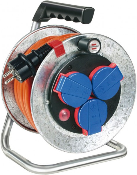 Brennenstuhl Enrollacables Garant S, compacto, IP44, 10m AT-N07V3V3-F 3G1,5 - 1072900