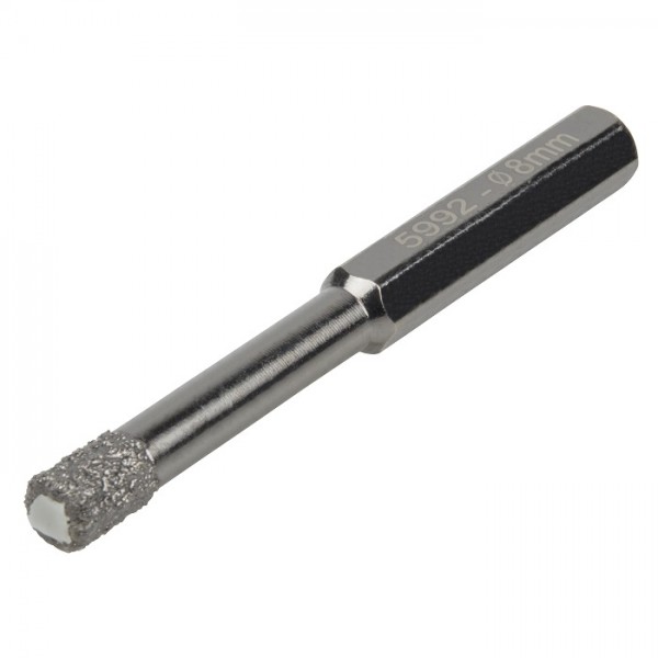Wolfcraft Diamant-Bohrer, 6-kant Schaft, Schnitttiefe 40 mm, 8 mm - 5992000 | Diamant ...