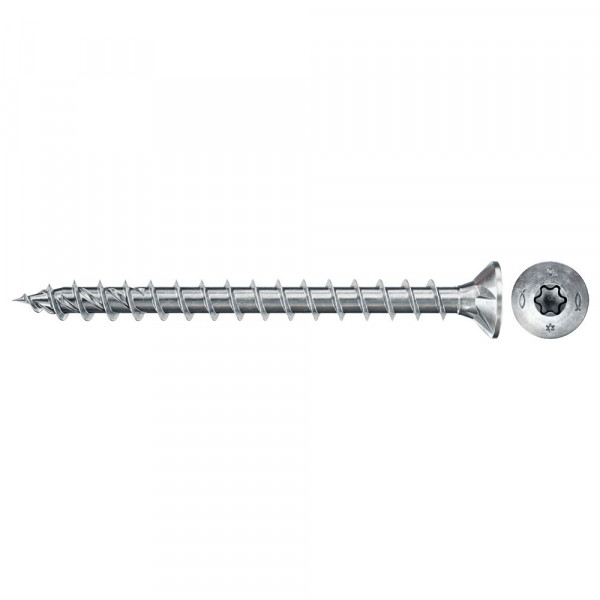 Fischer Power-Fast II FPF II CTF 4,0X25 BC 1000 Senkkopf mit Innenstern TX Vollgewinde galvanisch verzinkt, blau passiviert - 670624