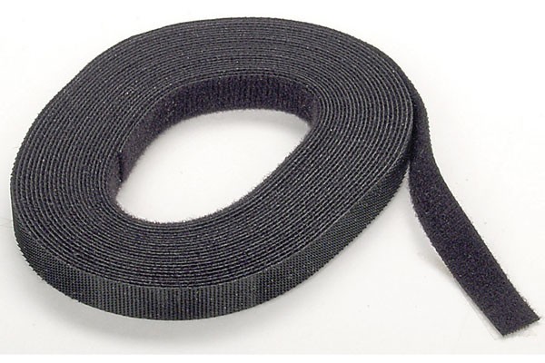 Wolfcraft Klett-Binder Klettband schwarz für Haushalt 10mmx5m (3286000)
