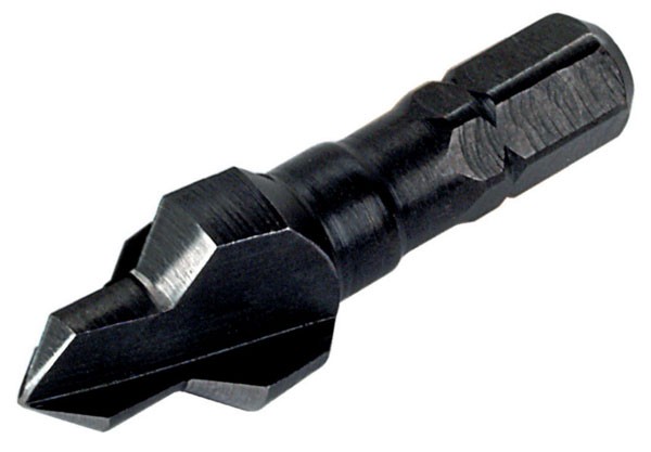 Wolfcraft svasatore WS, 3 taglienti, attacco esagonale Ø 4 - Ø 10