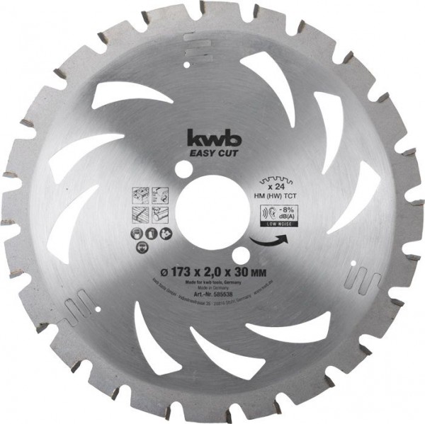 KWB EASY CUT, dun zagend cirkelzaagblad, met hardmetaal versterkt - 585538