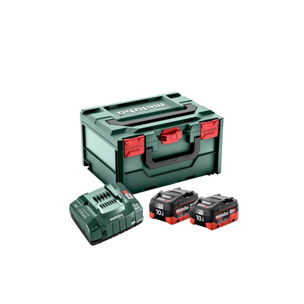 Metabo Basis-Set 2x LiHD 10Ah + ASC 145 + metaBOX - 685142000