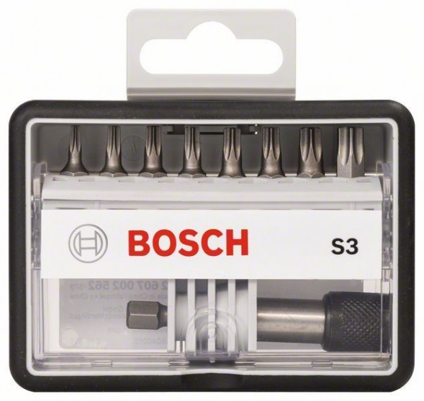 Bosch Professional Set de 8+1 puntas de atornillar Robust Line, S extraduras 25 mm, 8+1 pzas. - 2607002562