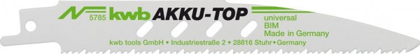 KWB Reciprozaagblad, metaal- en houtbewerking, bimetaal, 2 x fijn - 578500