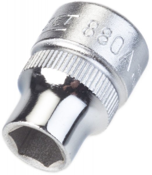 Hazet Dubbele-6-kantdopsleutelbit - Vierkant hol 10 mm (3/8 inch) - Buiten twaalfkant tractieprofiel - Sleutelwijdte: 5/16 - Totale lengte: 24 mm - 880A-5/16